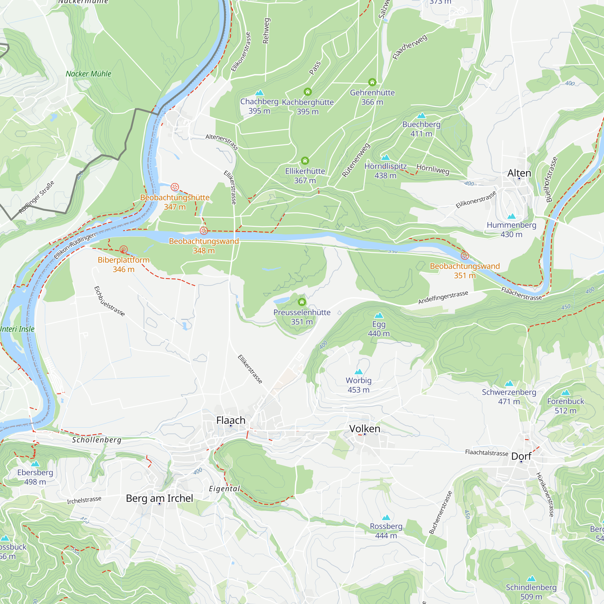 Preusselenhütte map