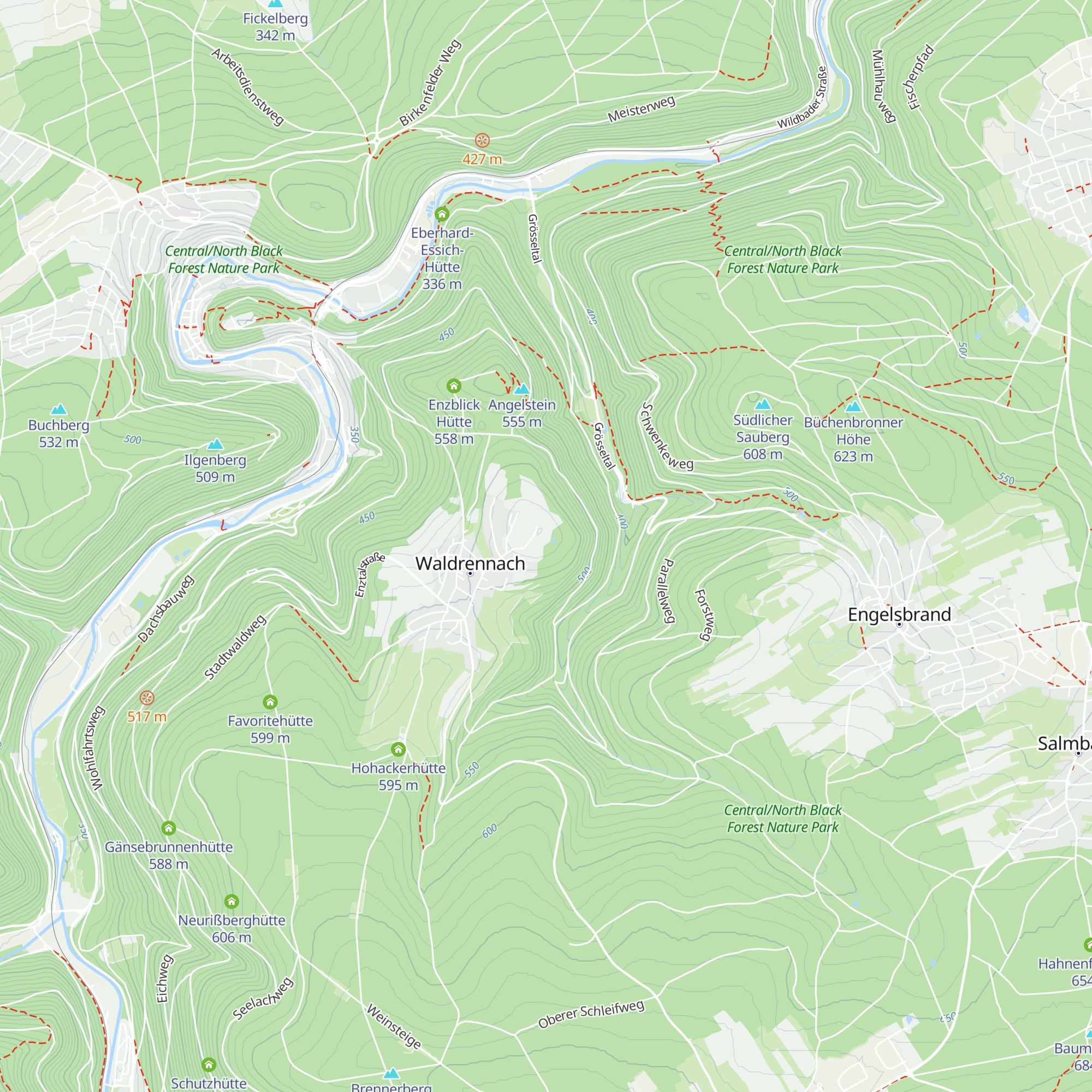 Birkenwaldhütte map