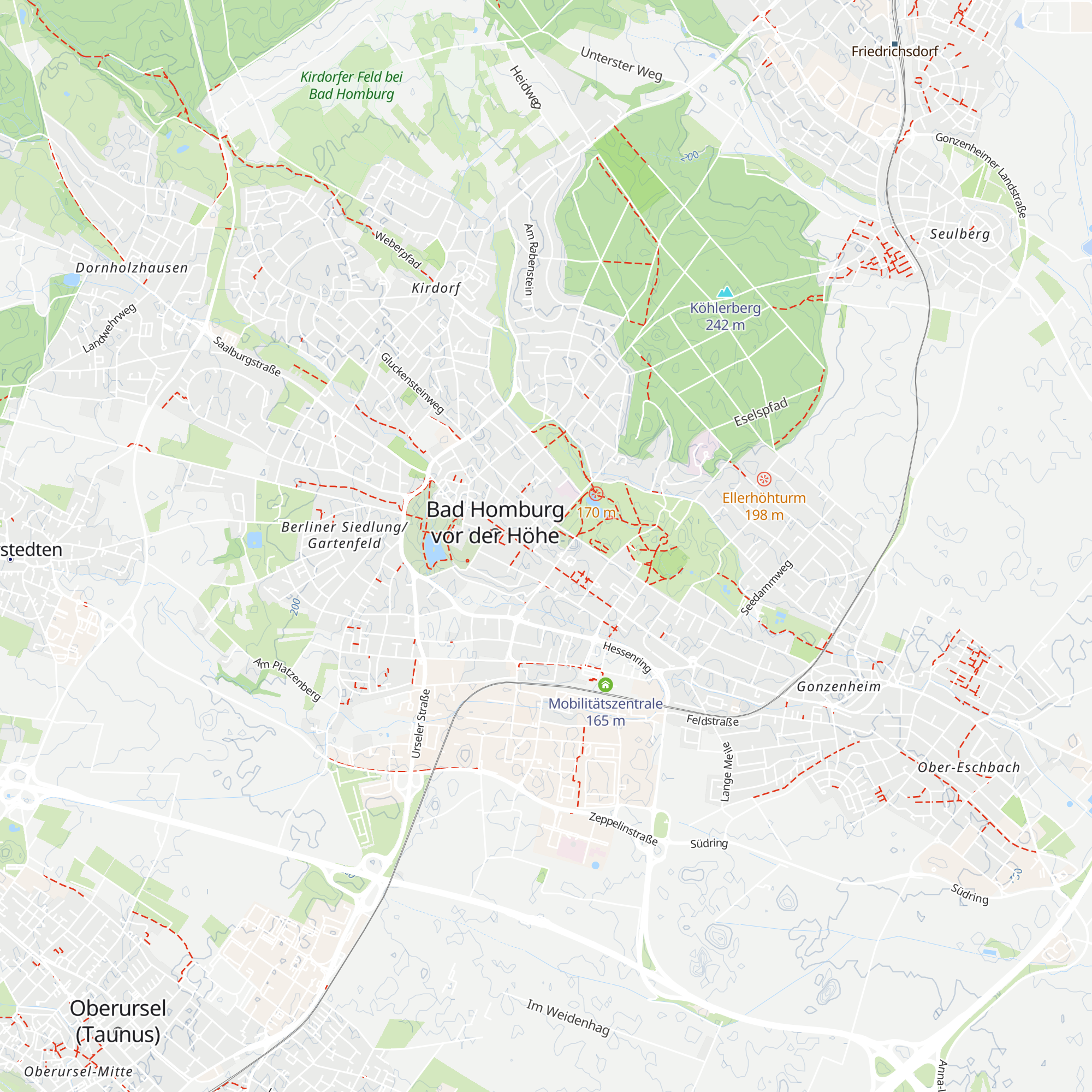 Tourist Info + Service map