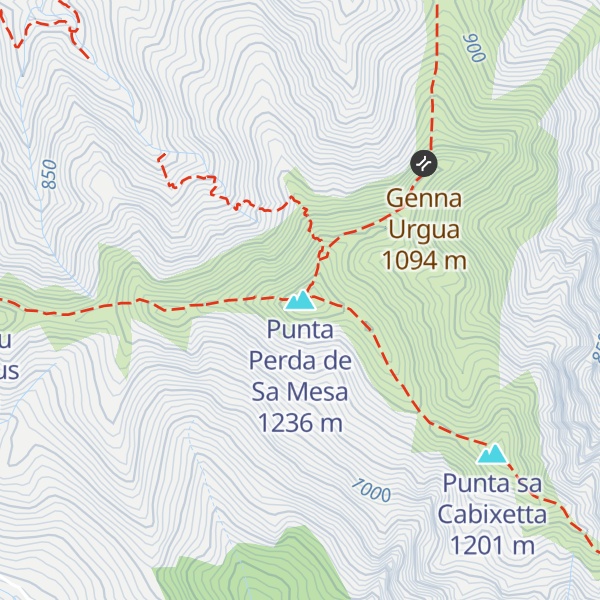 Map of Punta Perda de Sa Mesa