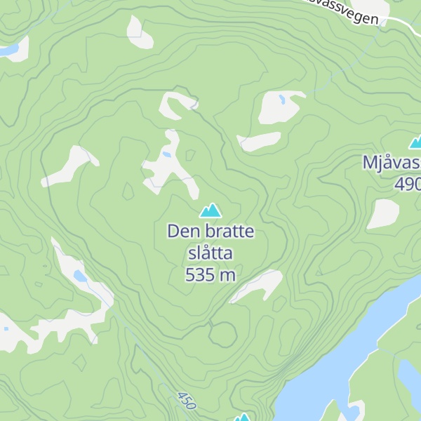 Map of Den bratte slåtta