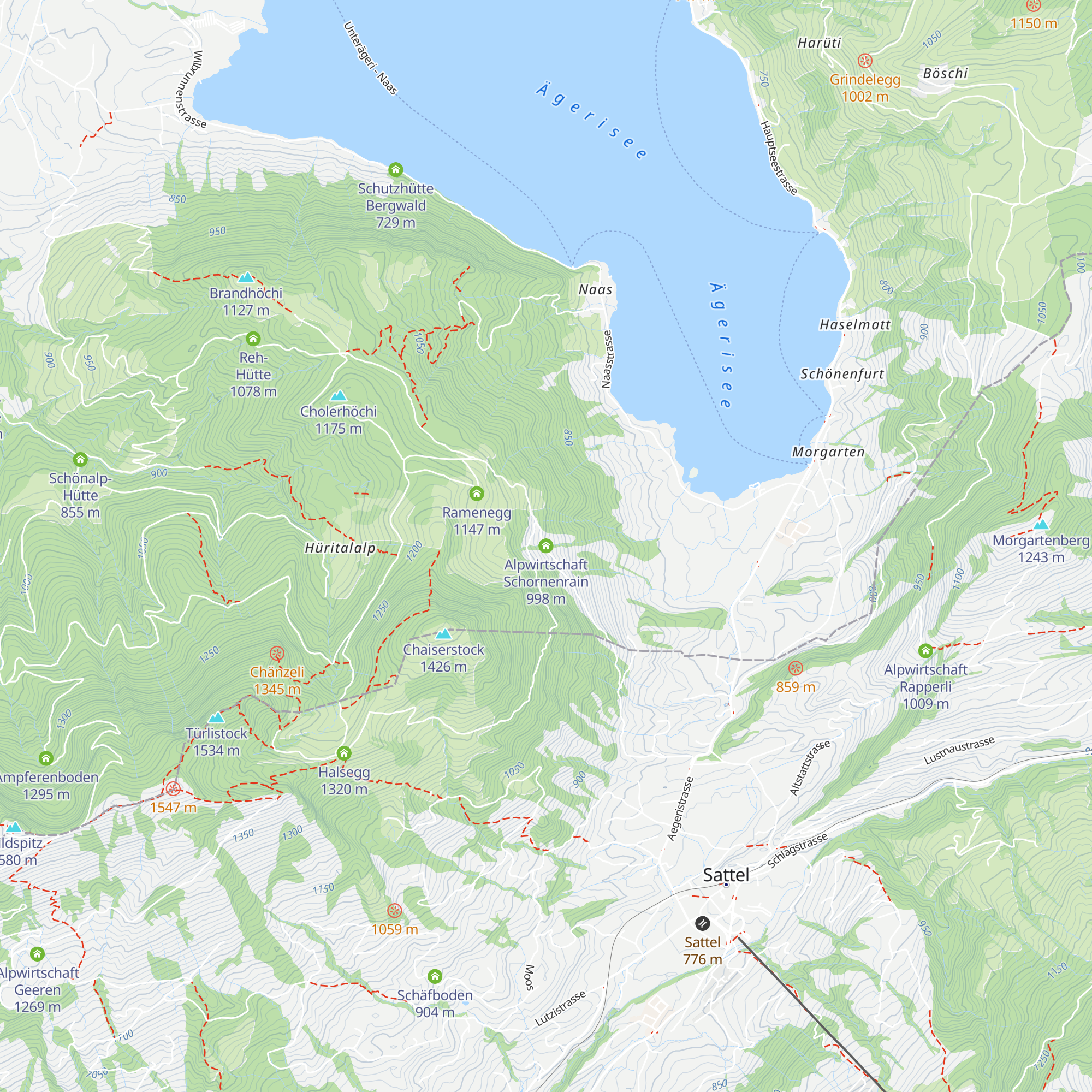 Alpwirtschaft Schornenrain map
