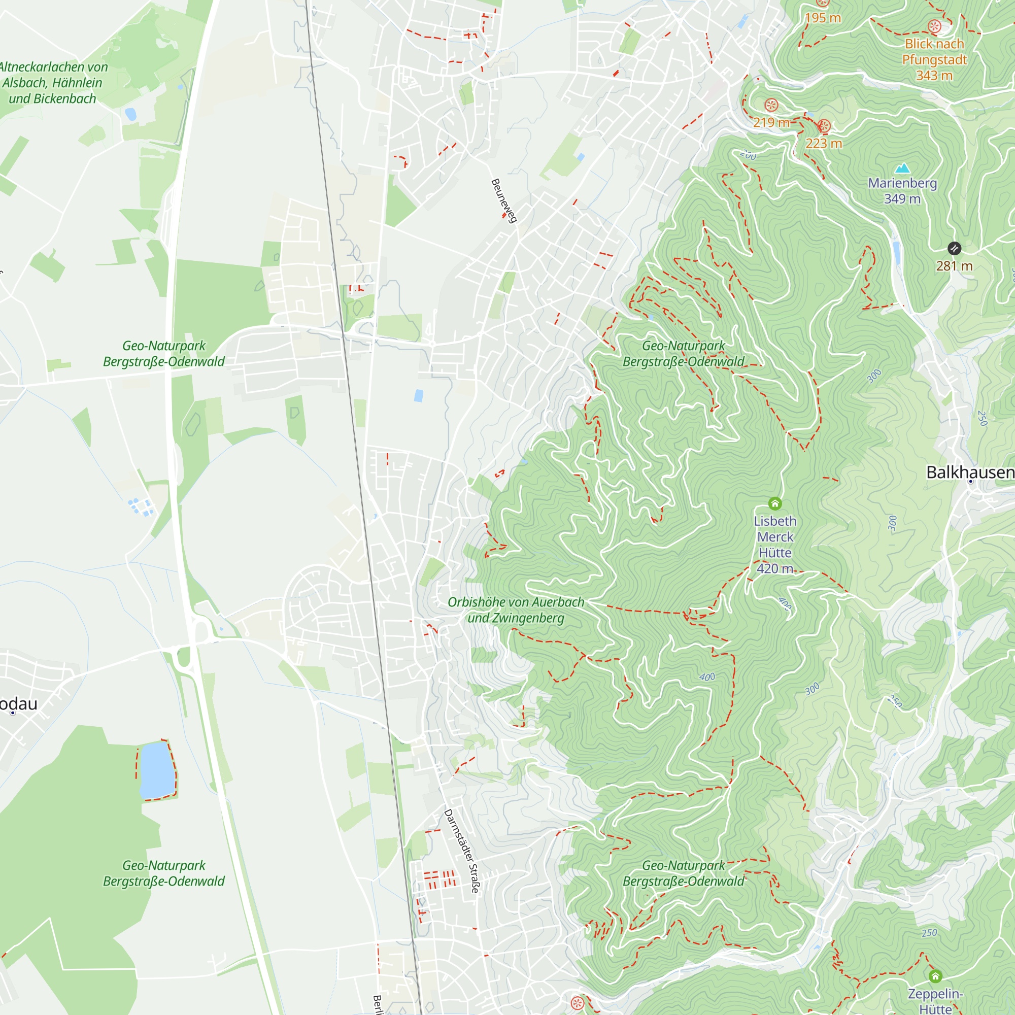 Schutzhütte an der Gabelsberger Buche map