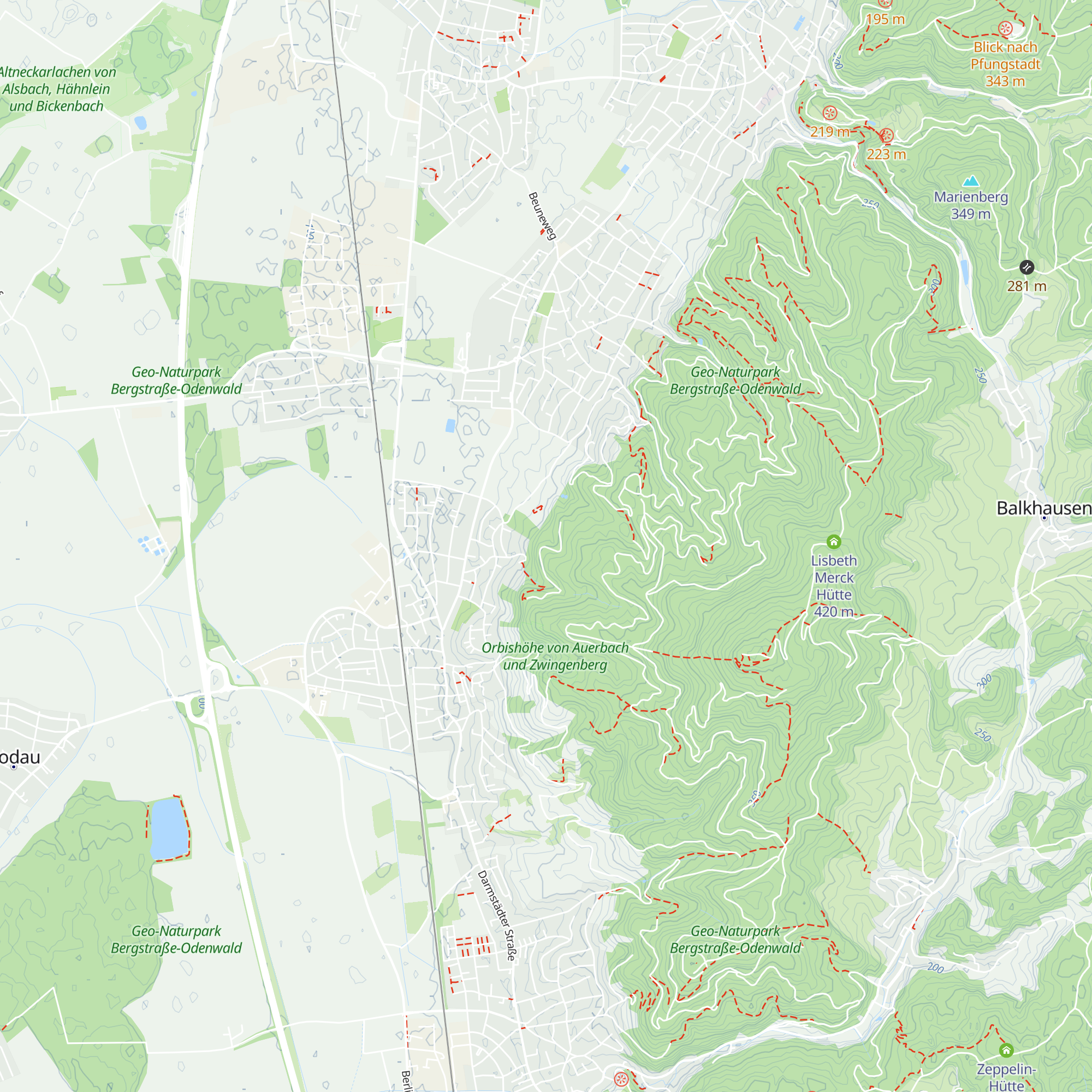 Schutzhütte an der Gabelsberger Buche map