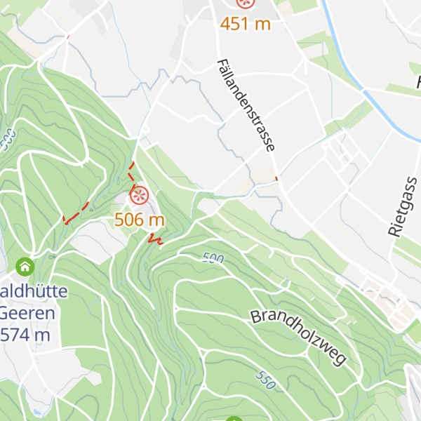 Map of Fällander Waldhuus