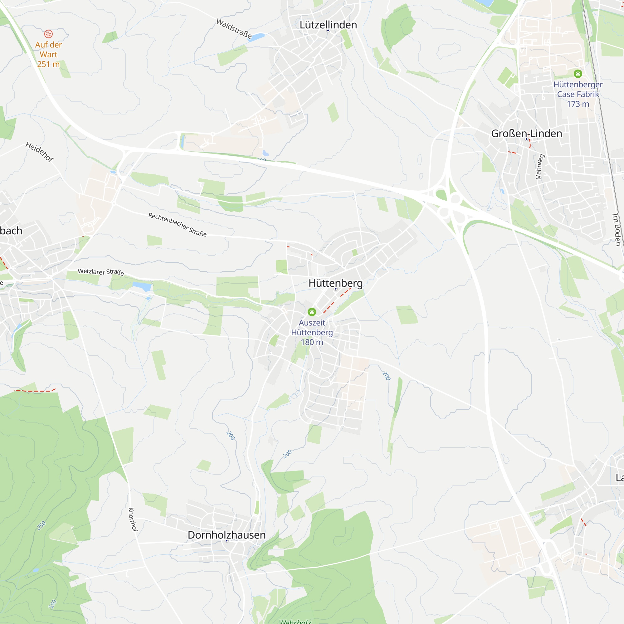 Auszeit Hüttenberg map