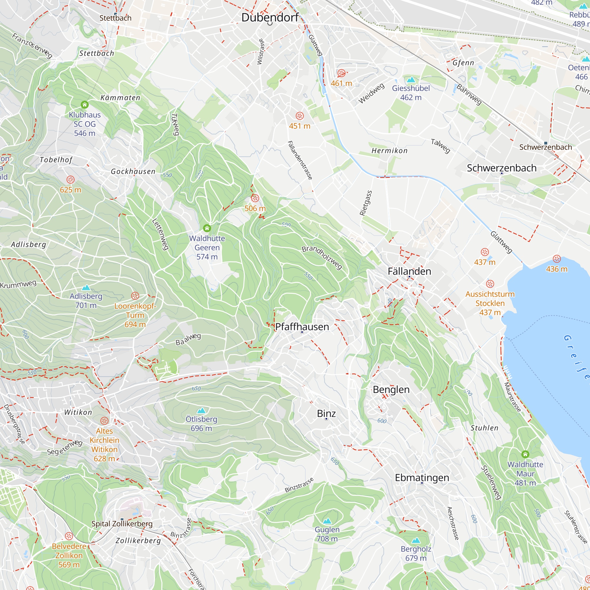 Waldhütte Lohholz map