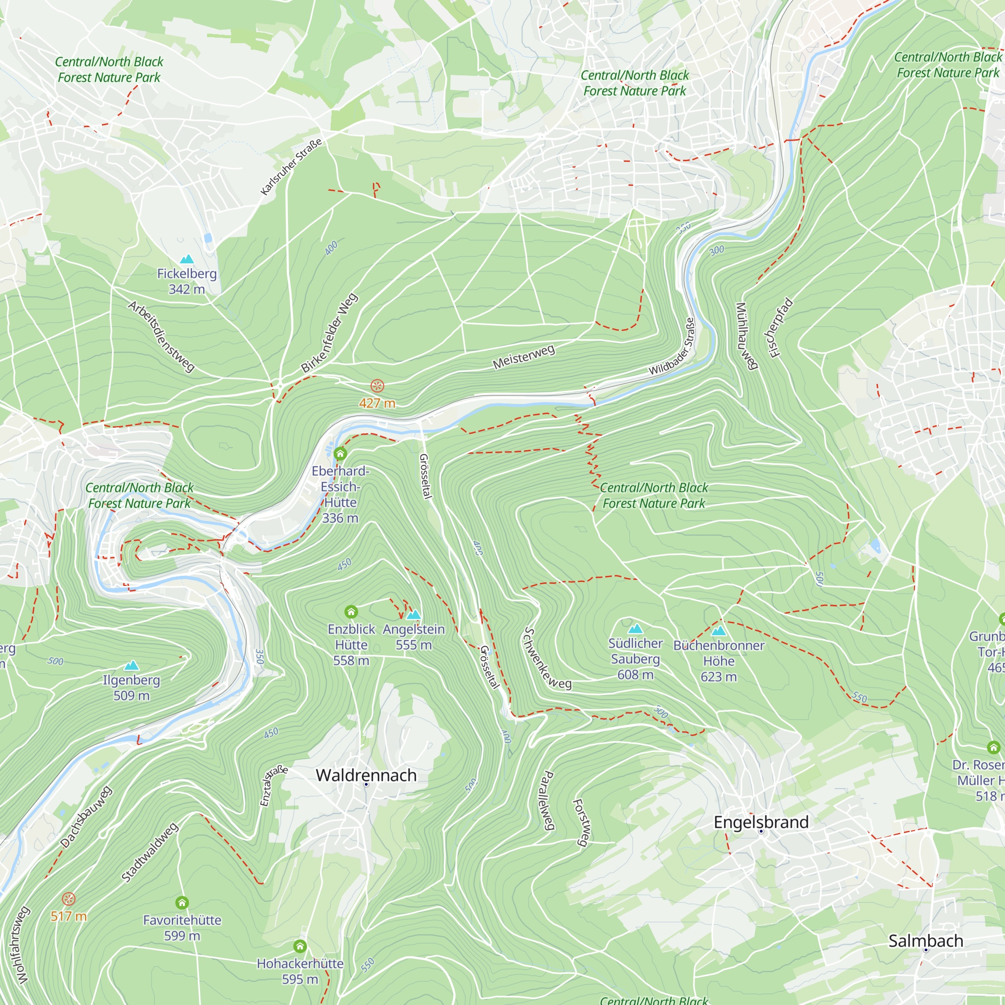Heukopfhütte map