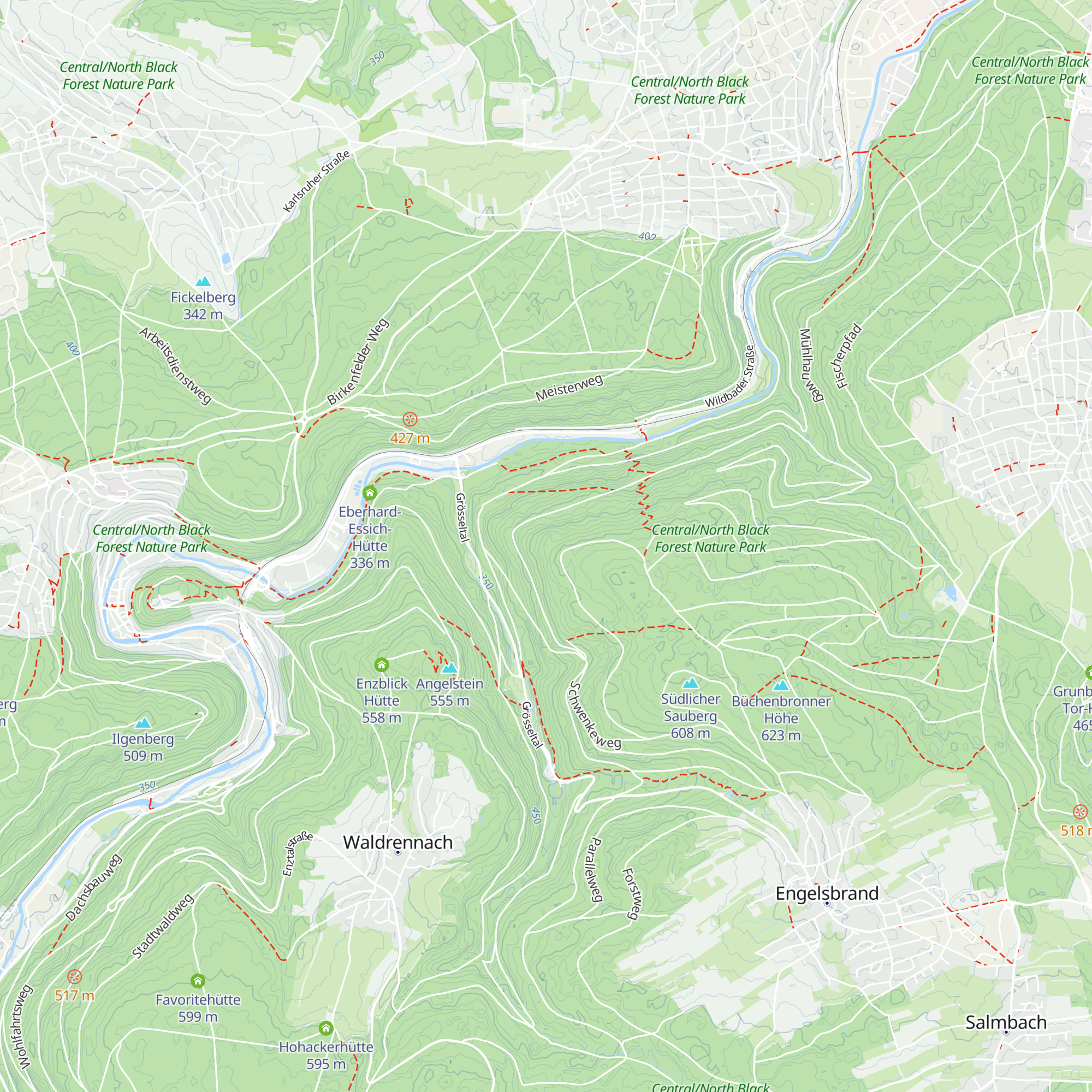 Heukopfhütte map