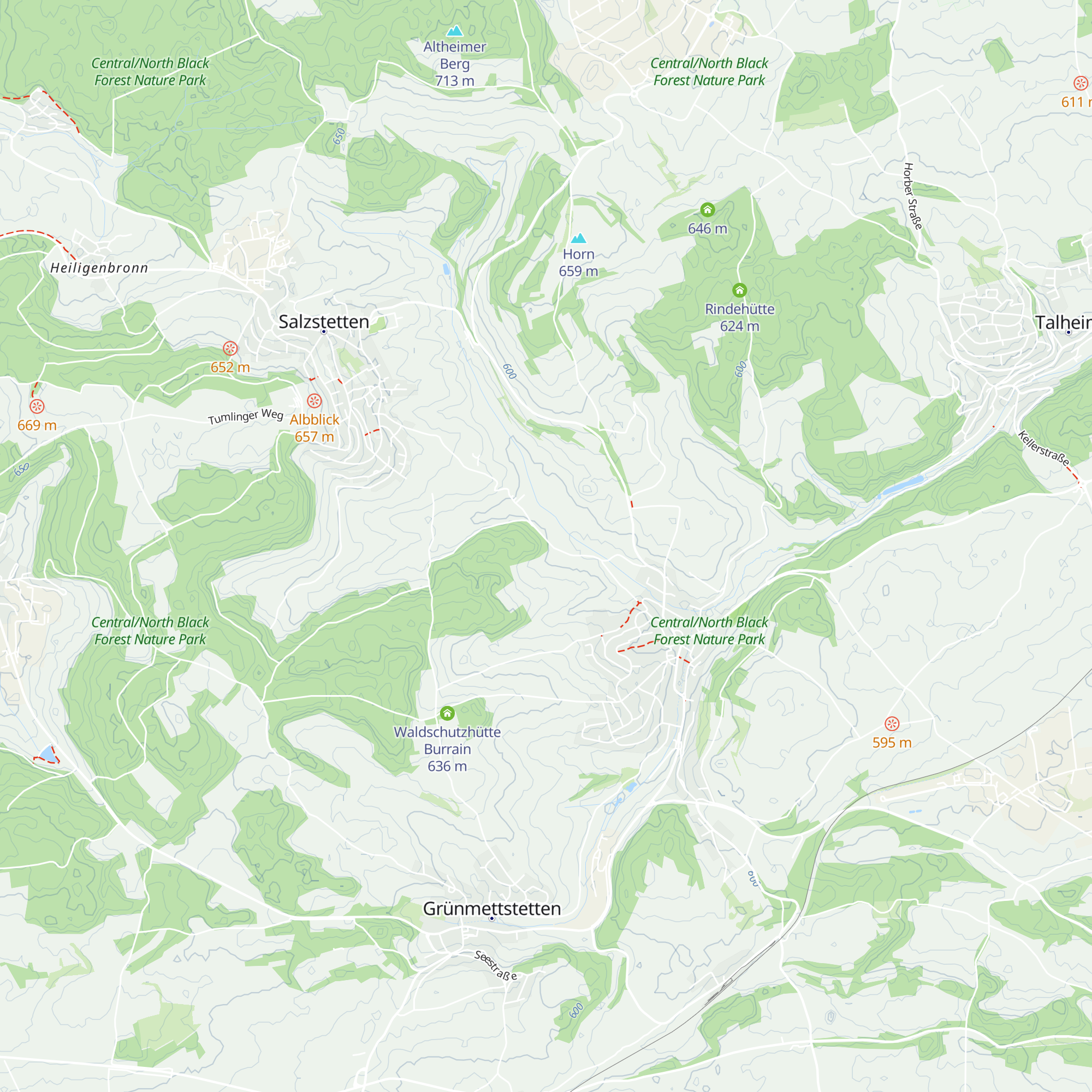 Waldschutzhütte an der Wassertretanlage map