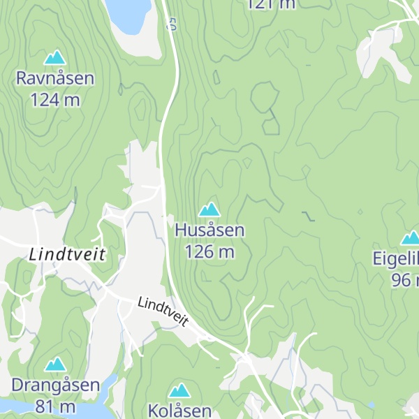 Map of Husåsen