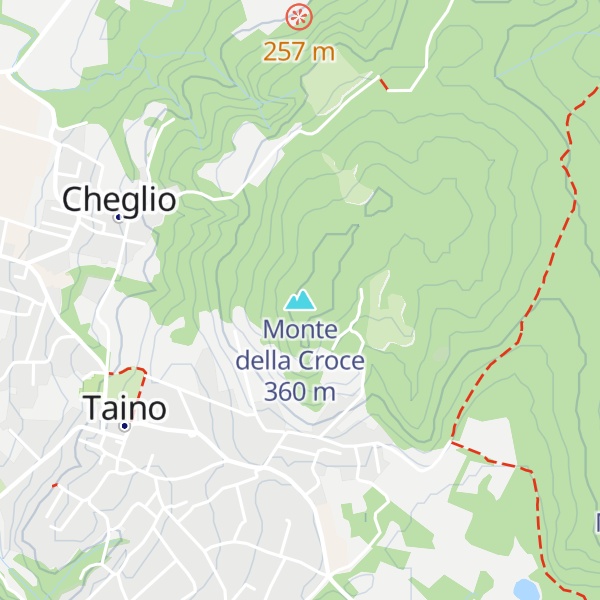 Map of Monte della Croce