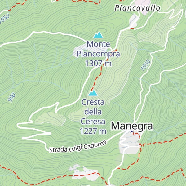 Map of Cresta della Ceresa
