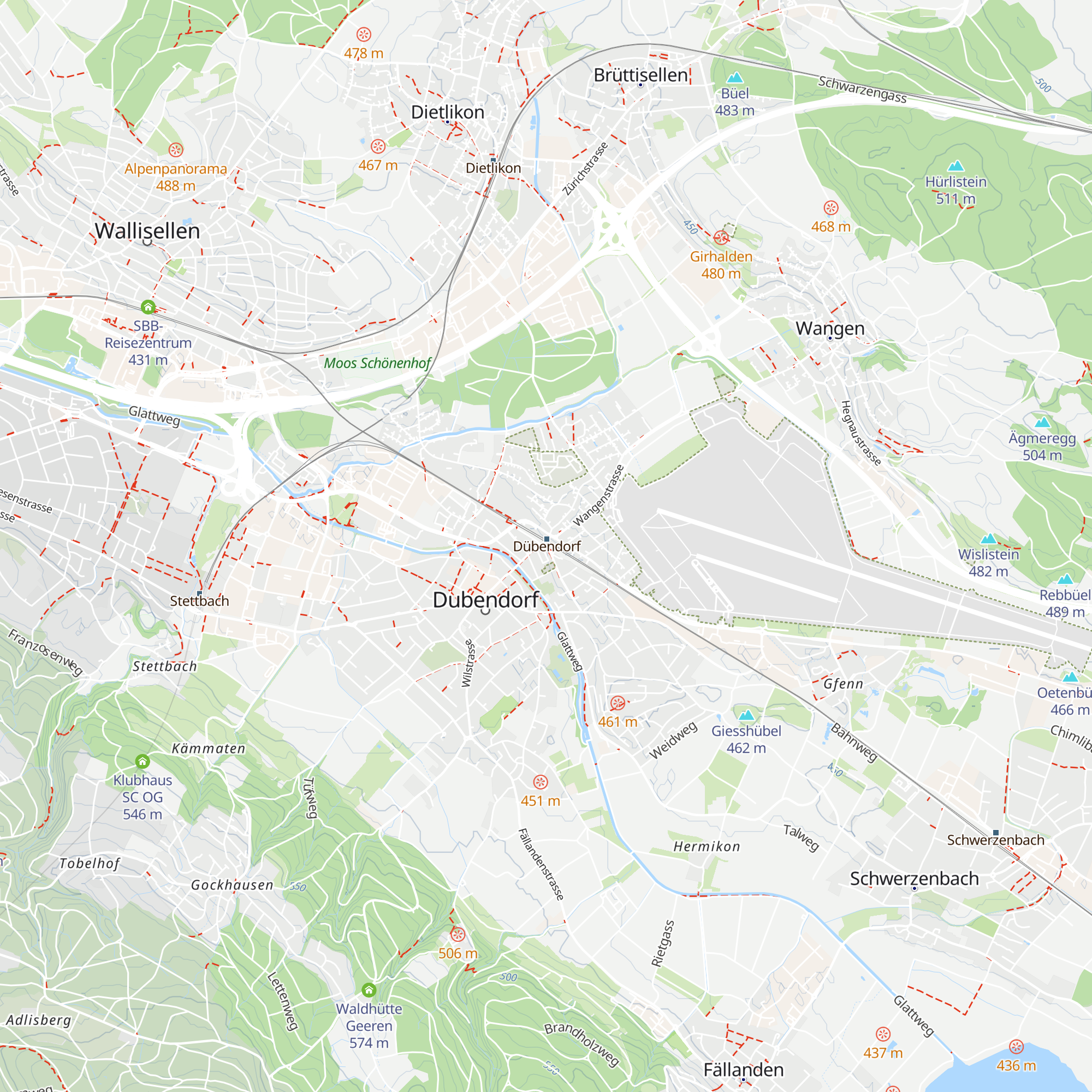 SBB-Reisezentrum map