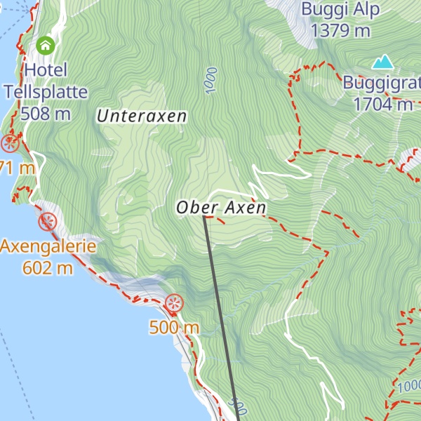 Map of Bergrestaurant Oberaxen