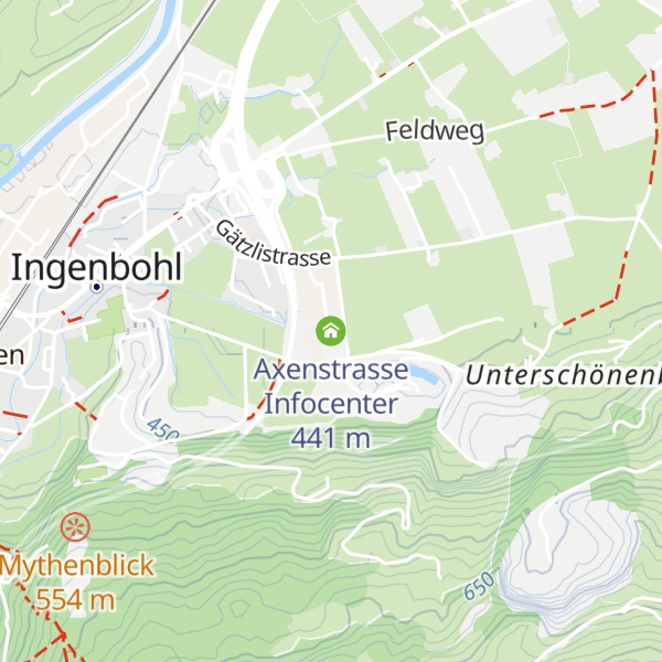 Map of Axenstrasse Infocenter