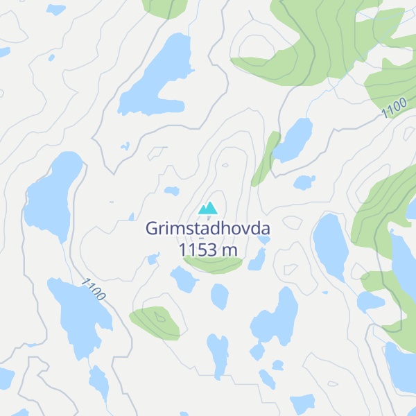 Map of Grimstadhovda