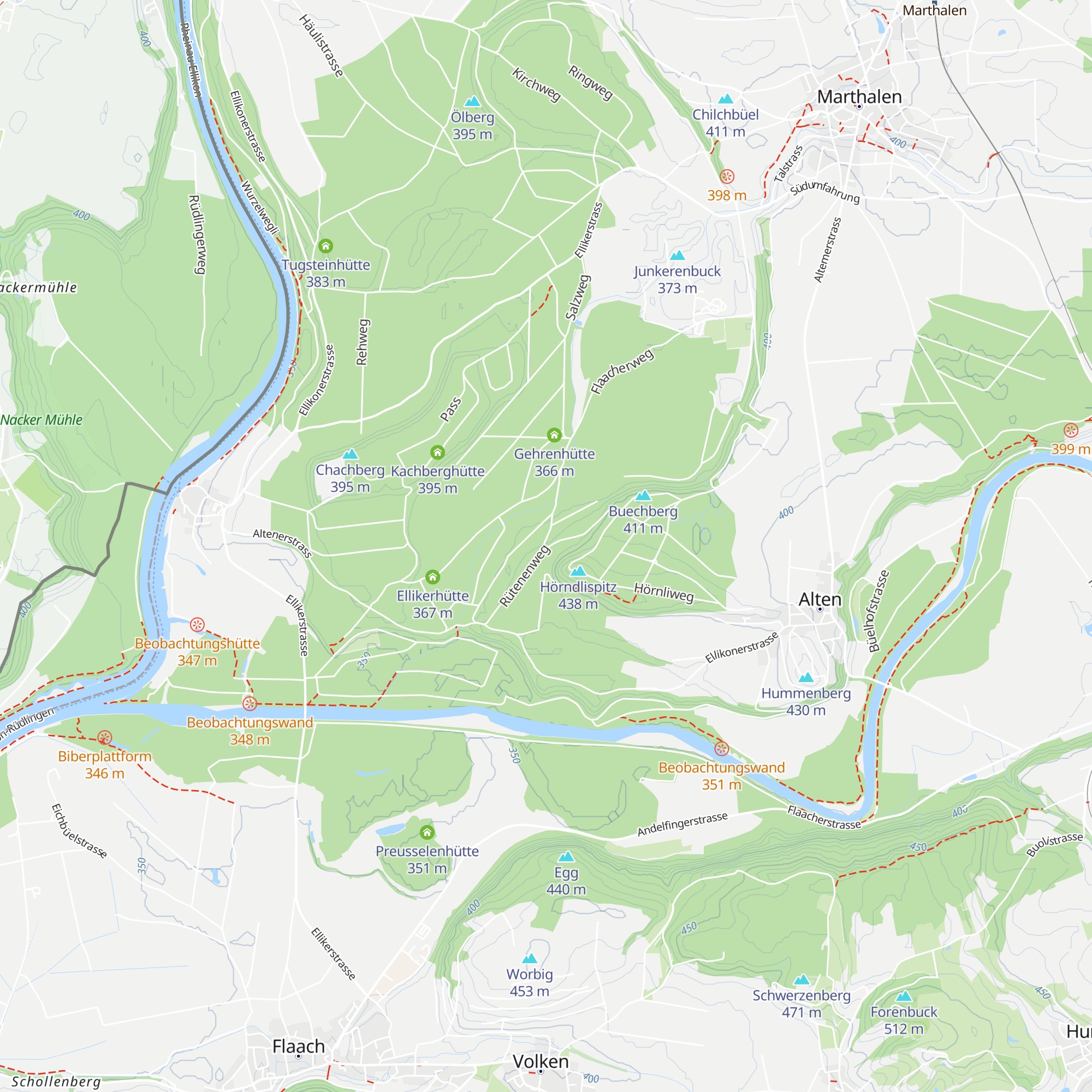 Rütenenhütte map