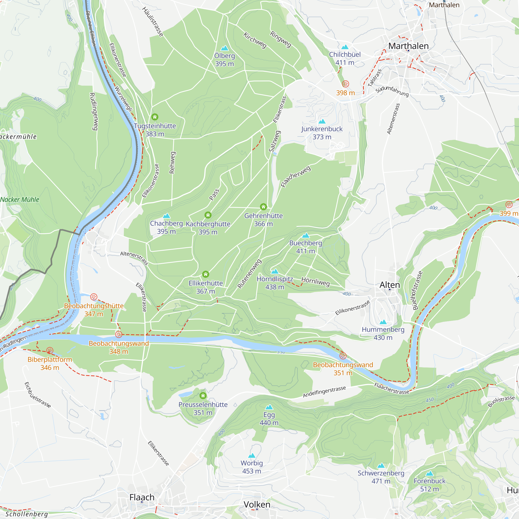 Rütenenhütte map