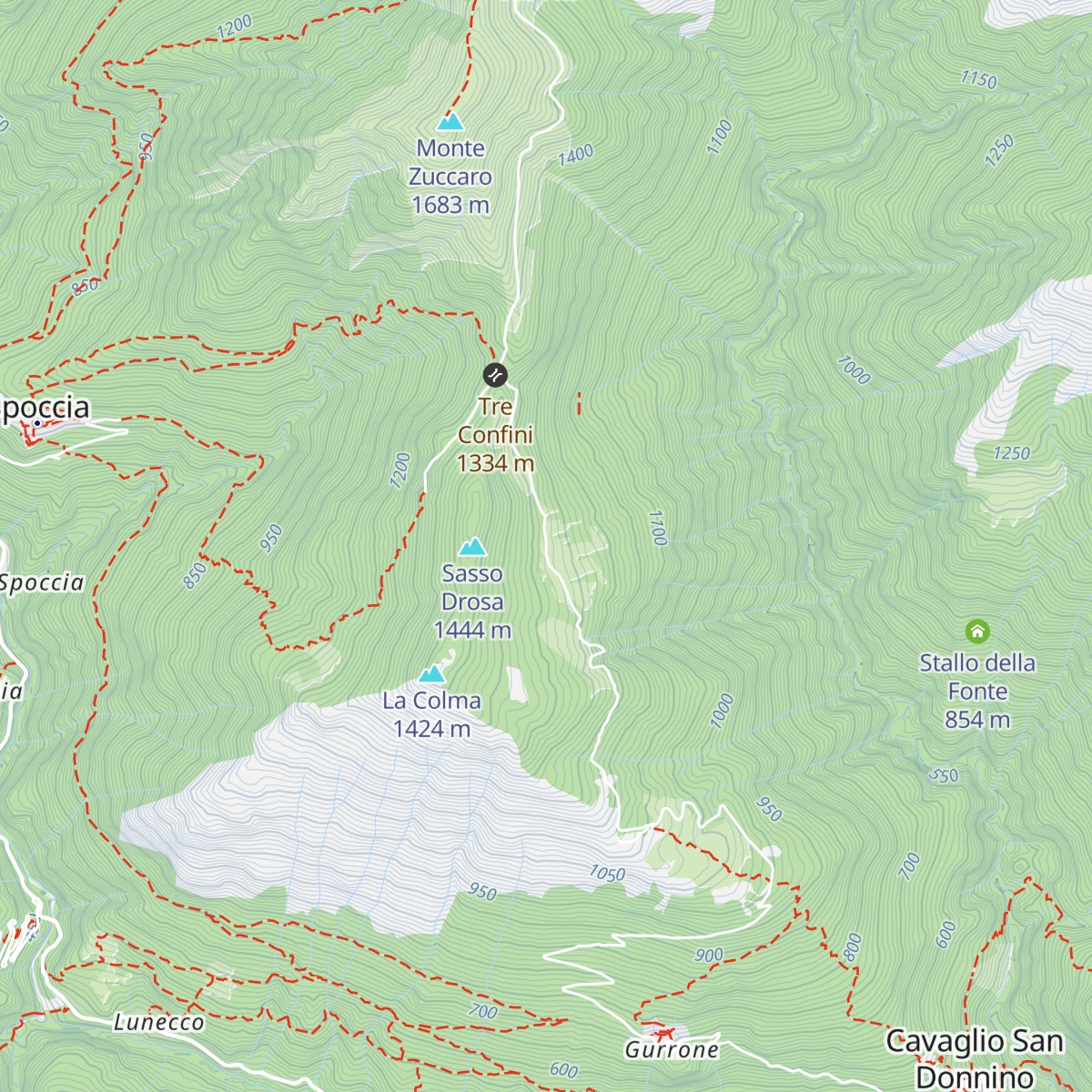 Rifugio delle Nevi map