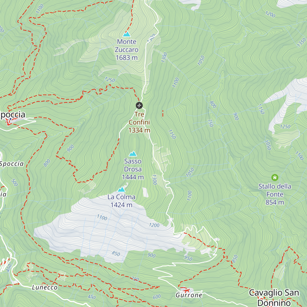 Rifugio delle Nevi map