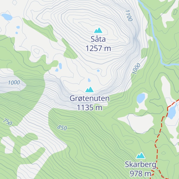 Map of Grøtenuten
