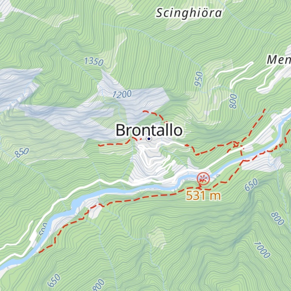 Map of Info-point Brontallo