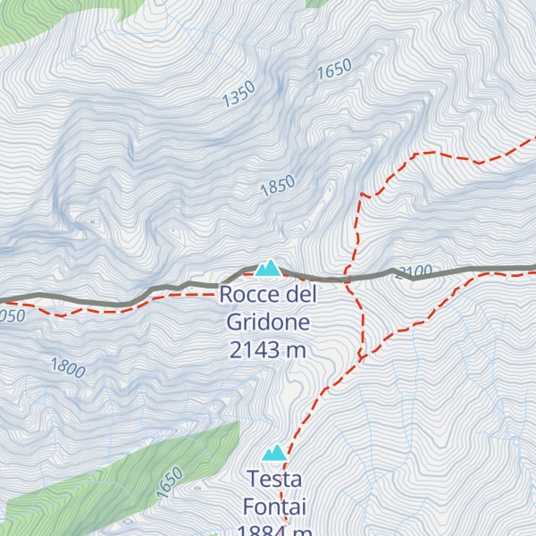 Map of Rocce del Gridone