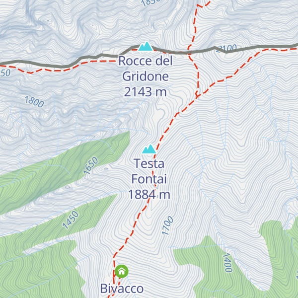 Map of Testa Fontai