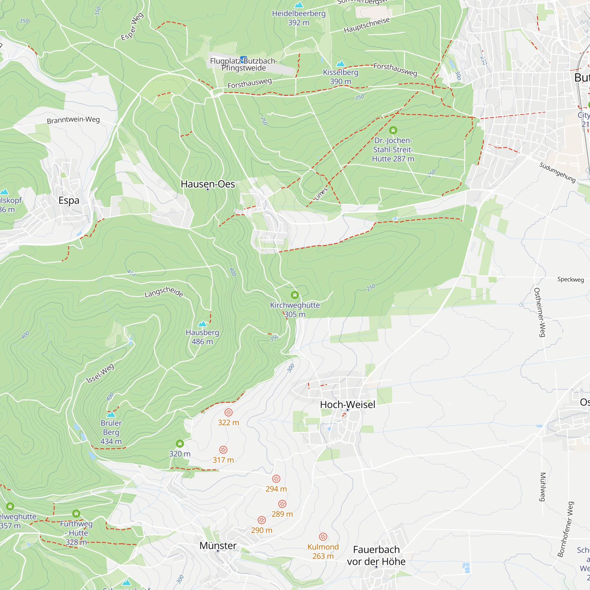 Kirchweghütte map