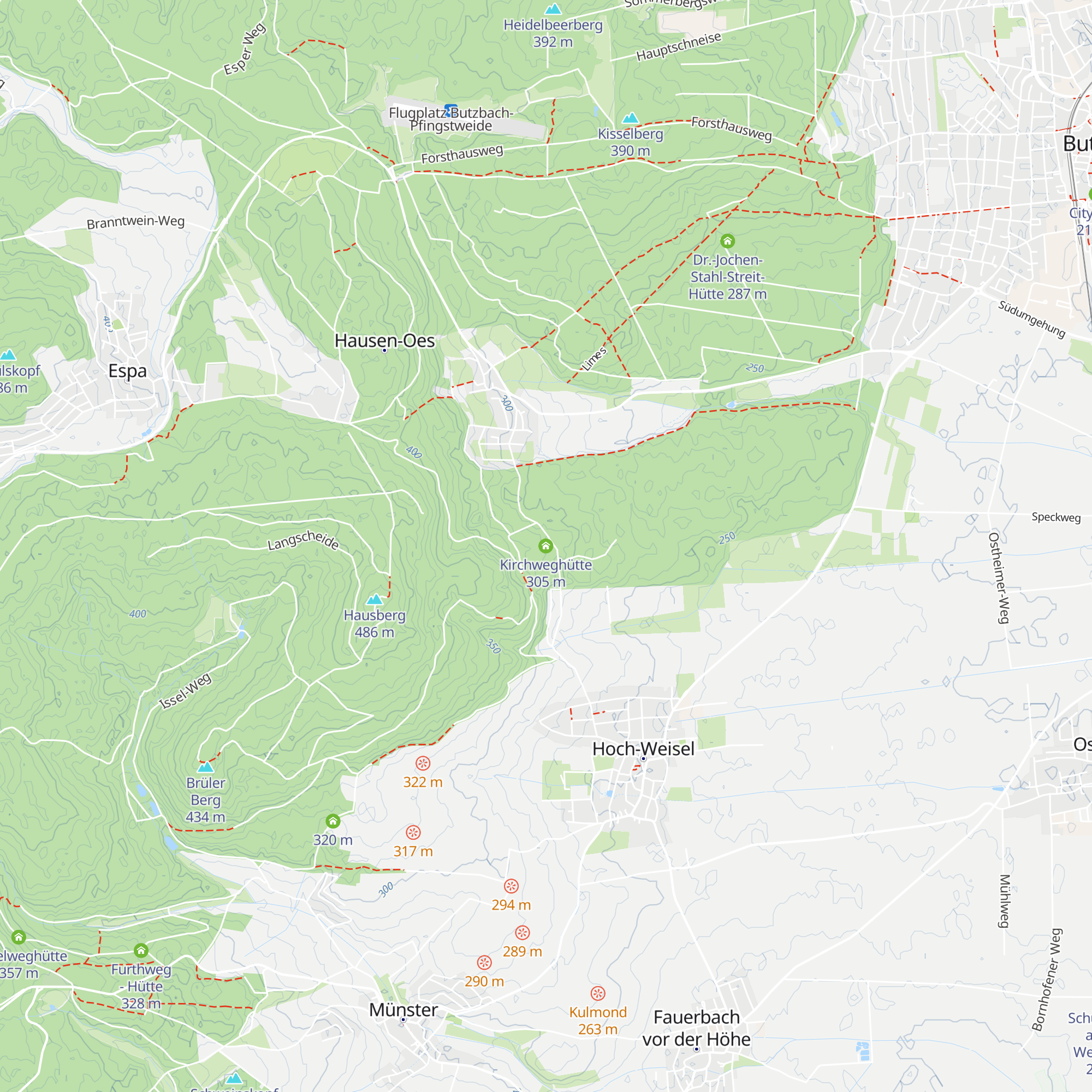 Kirchweghütte map