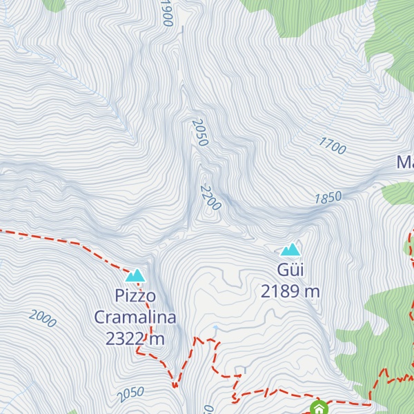 Map of Pizzo Guglia