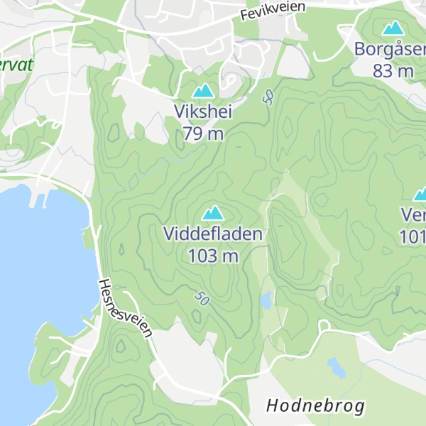 Map of Viddefladen