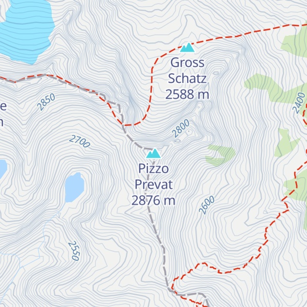 Map of Pizzo Prevat