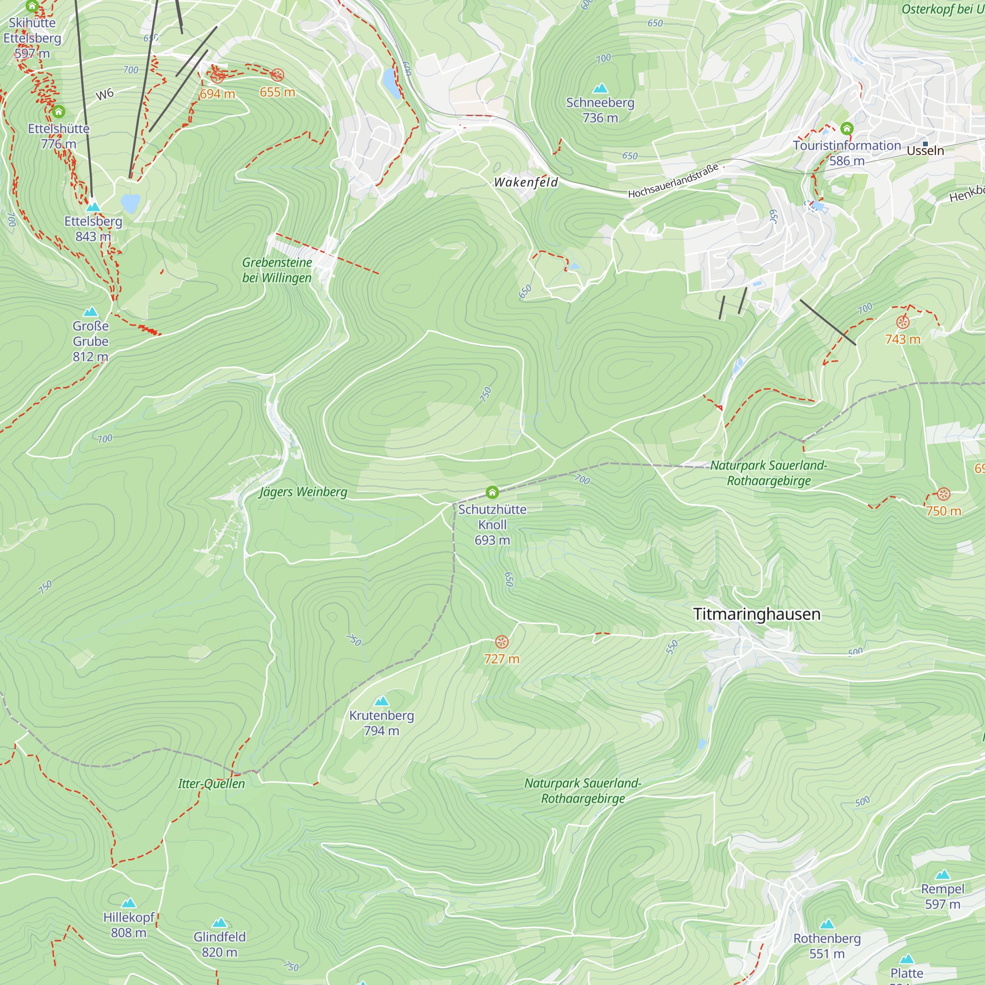 Schutzhütte Knoll map