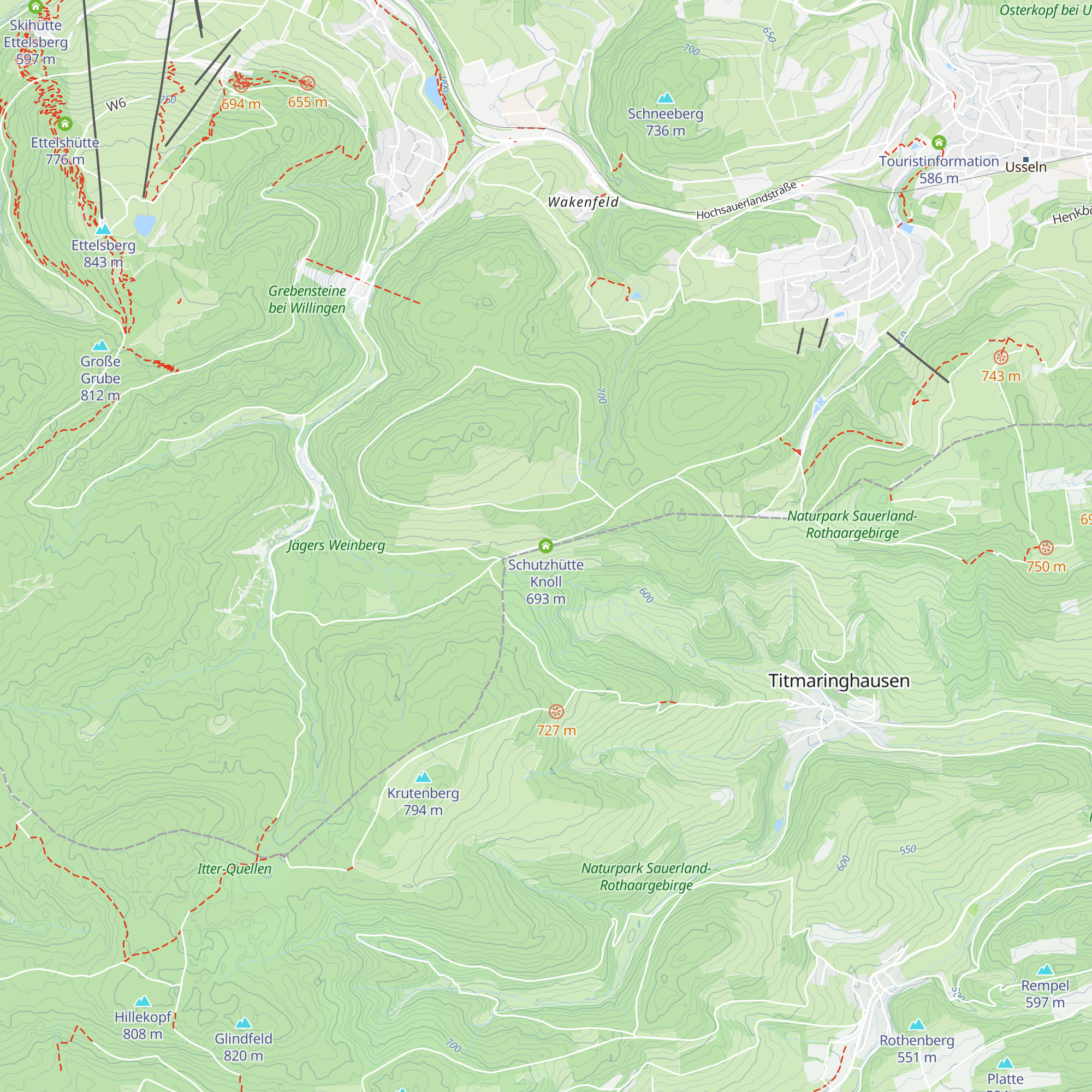 Schutzhütte Knoll map