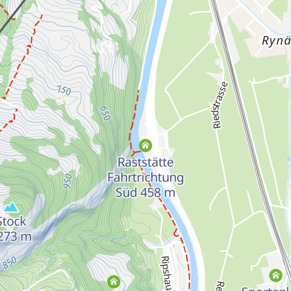 Map of Raststätte Fahrtrichtung Süd