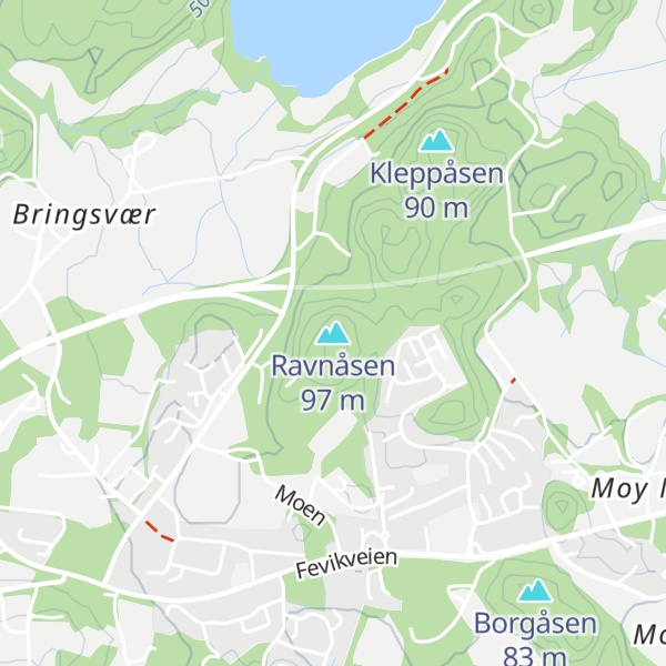Map of Ravnåsen