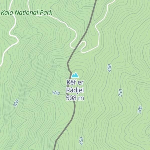 Map of Kêf er Râdjel