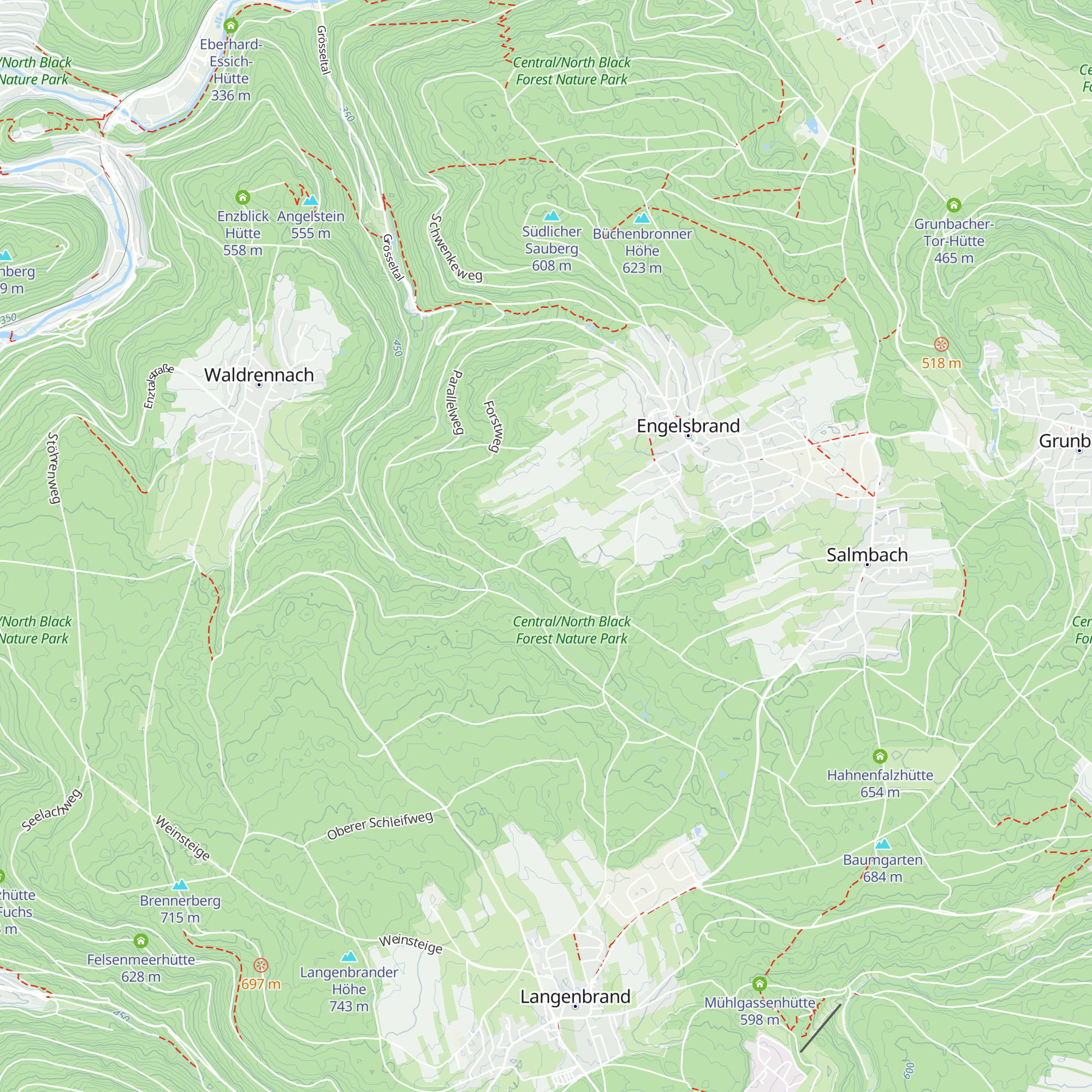 Heusteig Hütte map