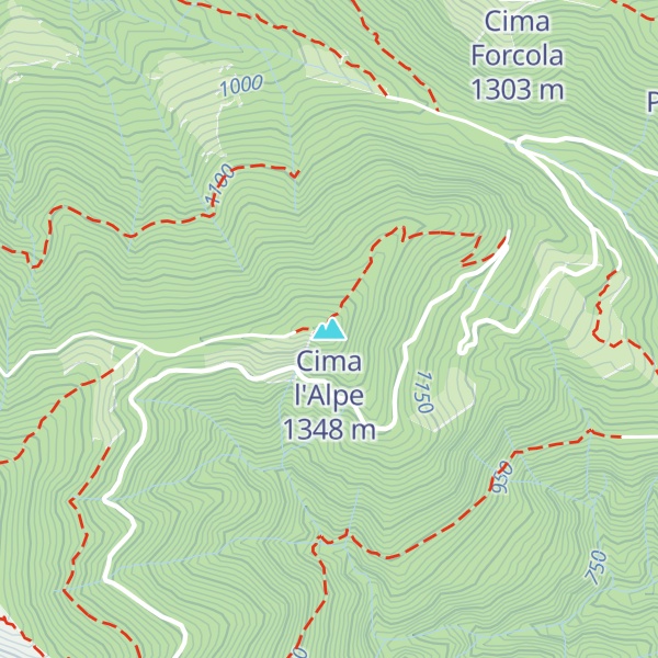 Map of Cima l'Alpe