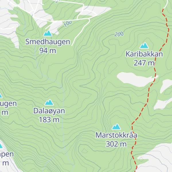 Map of Dalahaugen