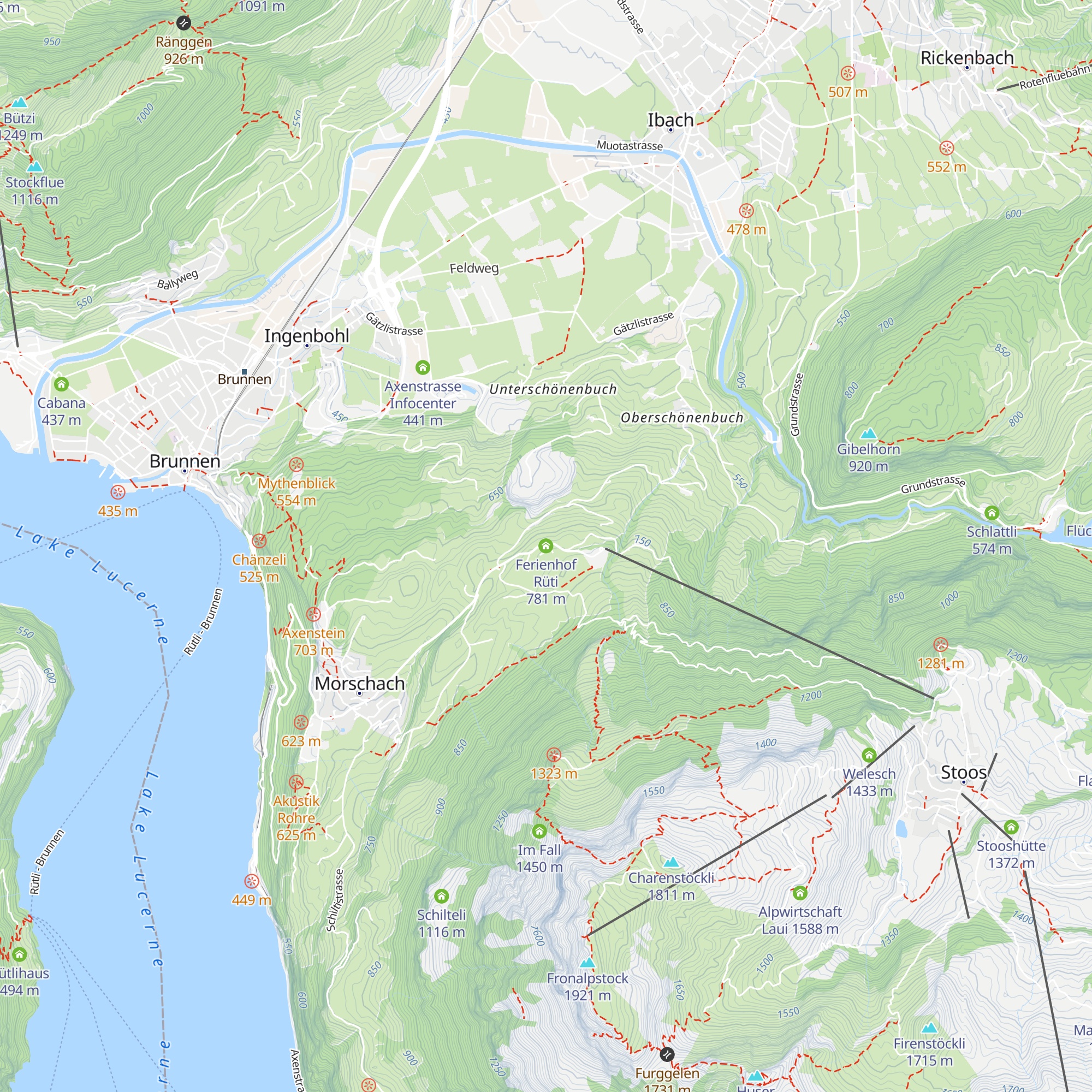 Ferienhof Rüti map