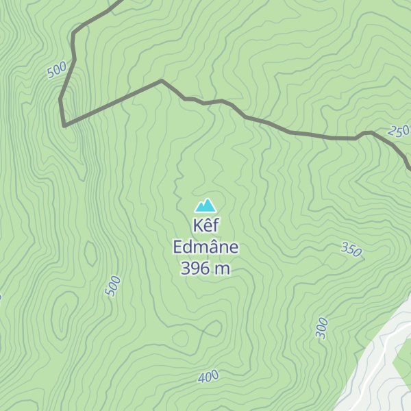 Map of Kêf Edmâne