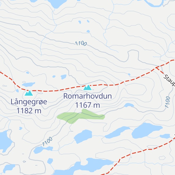 Map of Romarhovdun