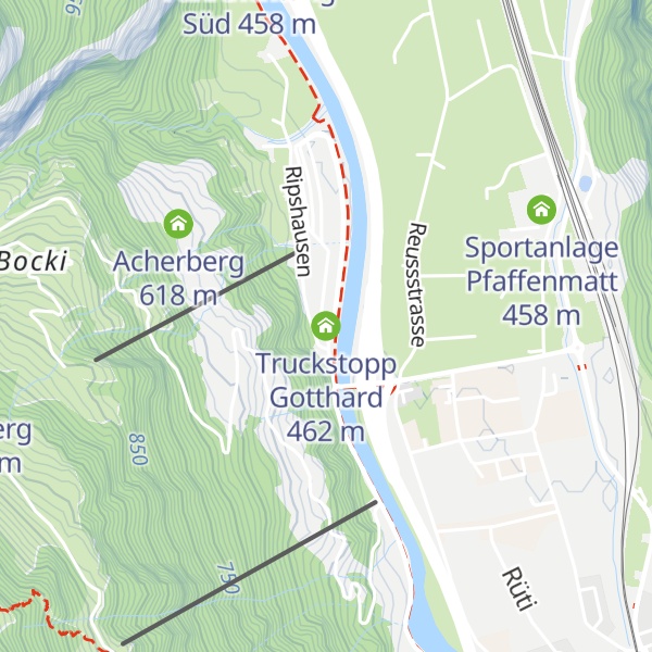 Map of Truckstopp Gotthard