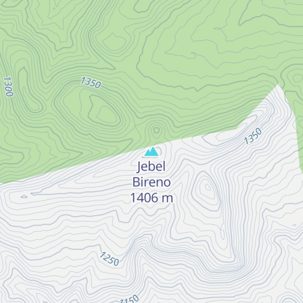 Map of Jebel Bireno