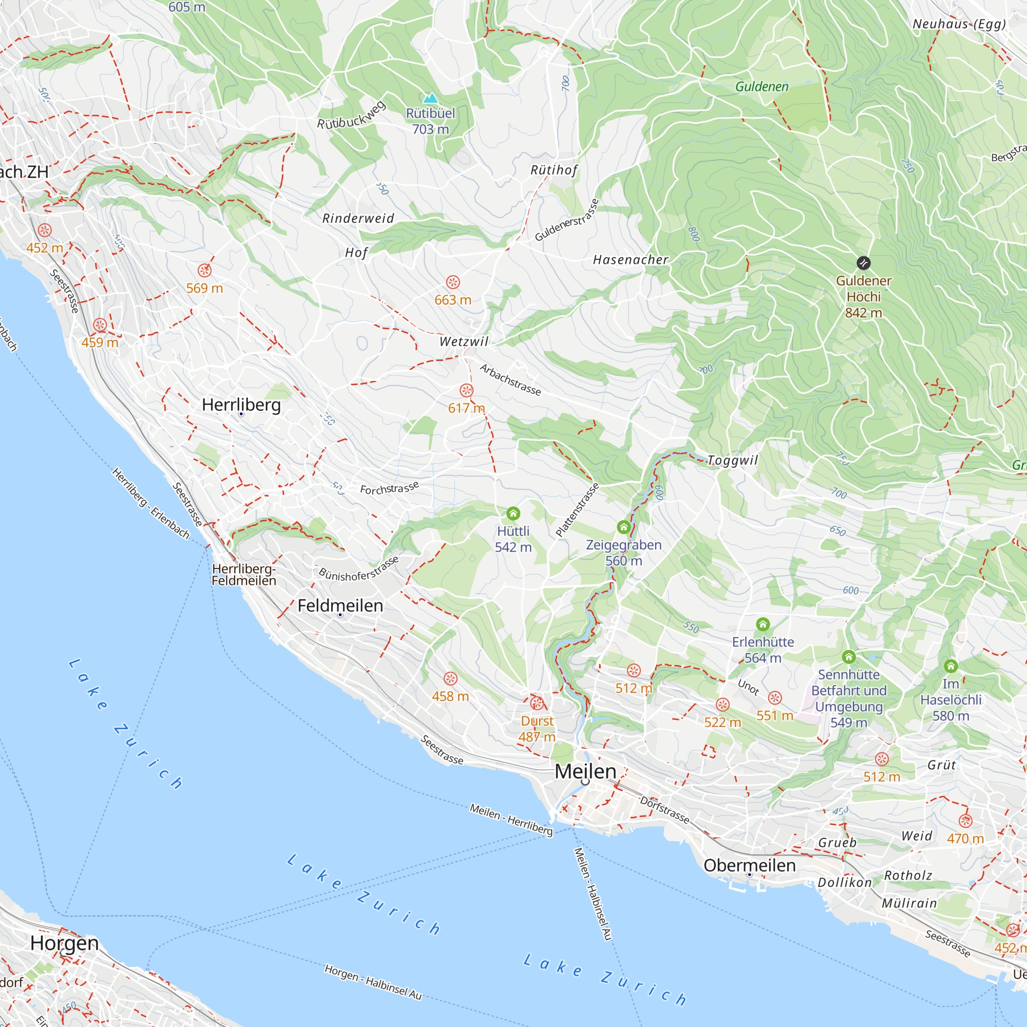 Hüttli map