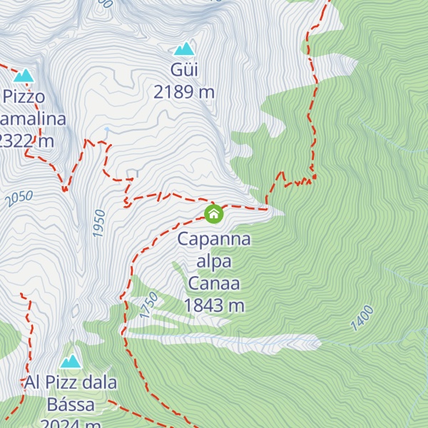 Map of Capanna alpa Canaa