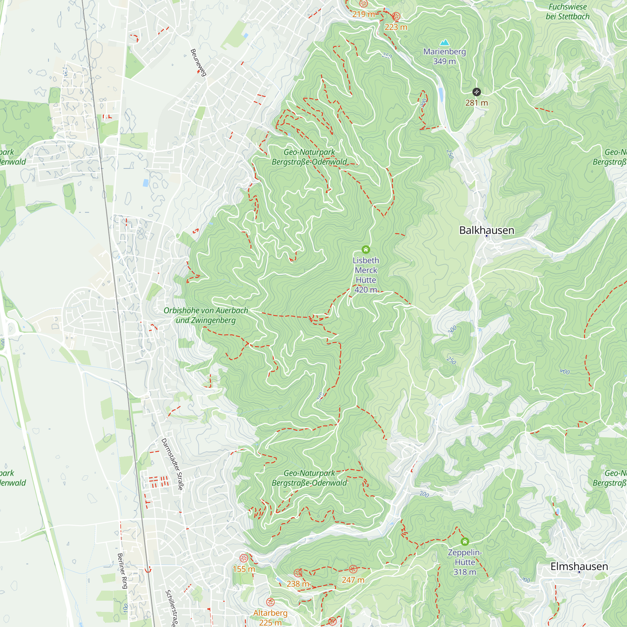 Hütte map